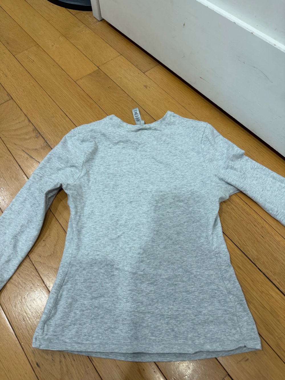 SKIMS Gray cotton jersey Long-Sleeve - Picture 4 of 4